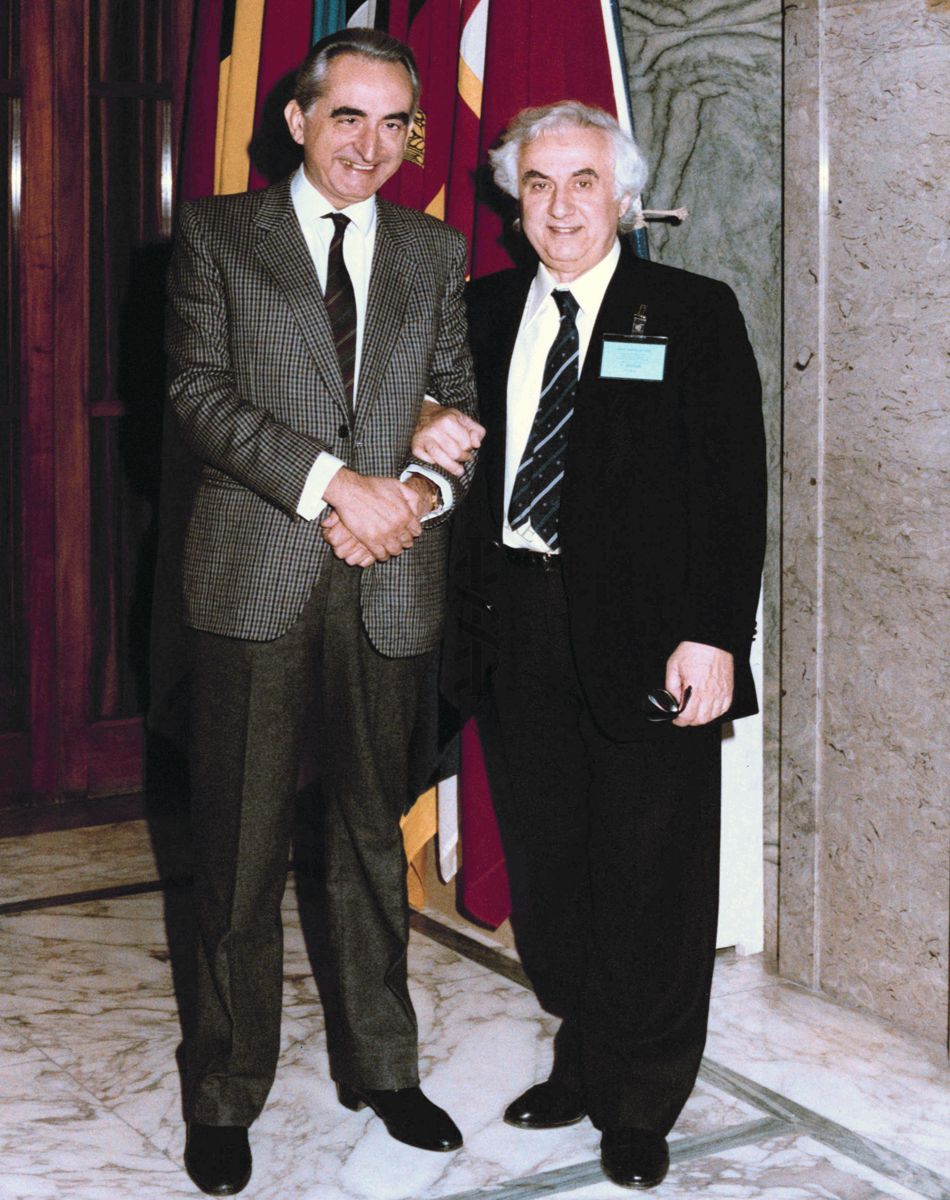 Prof. Duilio Poggiolini e il Prof. Francesco Pocchiari
