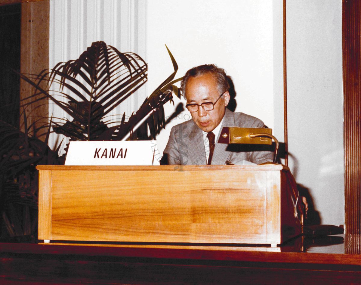 Prof. Kanai interviene in Aula Magna