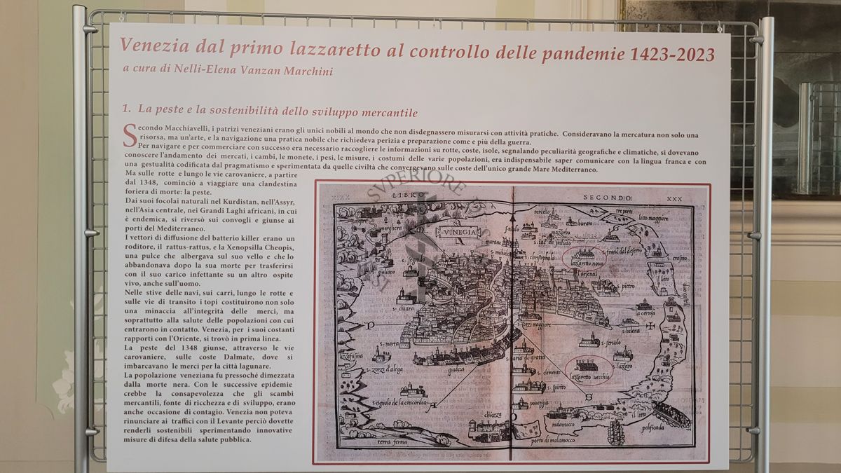 Pannello descrittivo presente nelle sale della Mostra