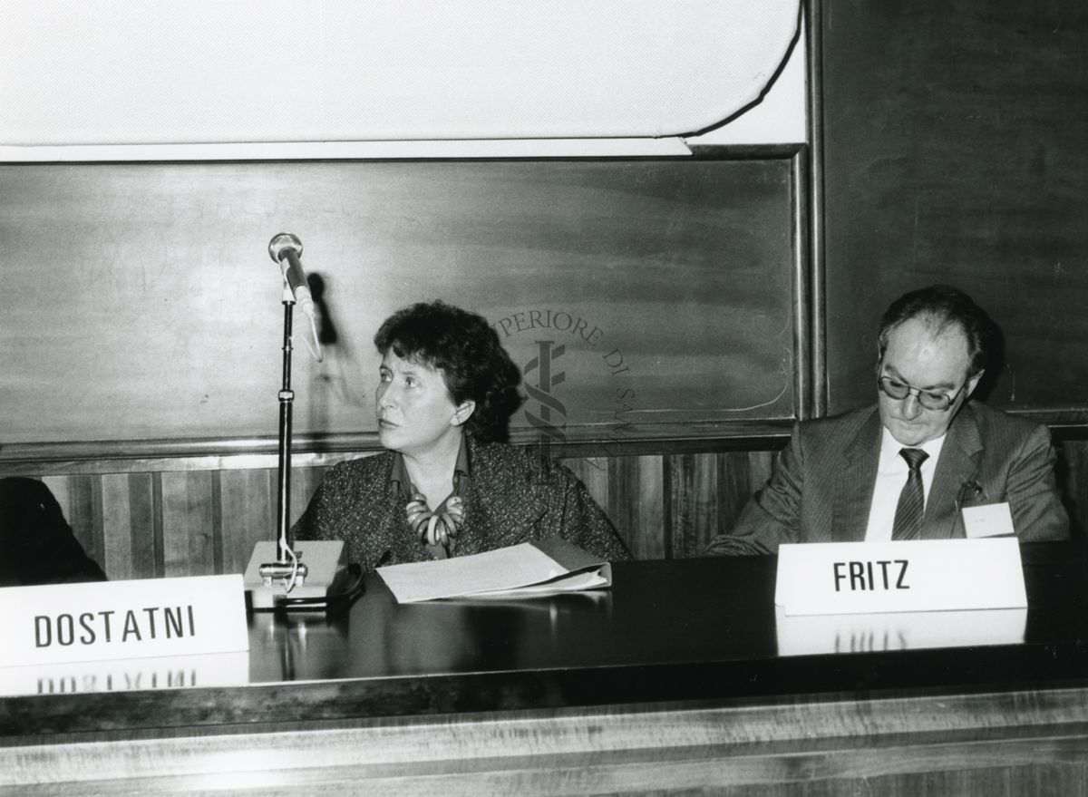 La Dott.ssa P. Dostatni (a sinistra) e il Dott. R. Fritz (a destra)