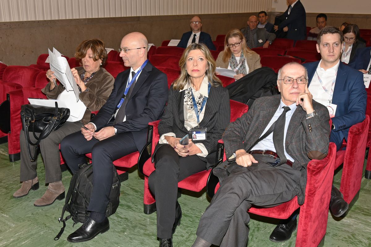 Aula Pocchiari ISS, Summit PHACEE: da sinistra Annalisa Pantosti, Luca Busani, Paola Stefanelli e Gianni Rezza