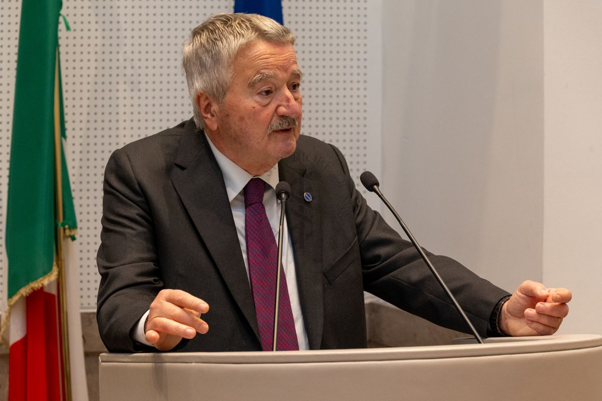 Il Prof. Rocco Bellantone, Presidente dell'Istituto Superiore di Sanità durante il suo intervento