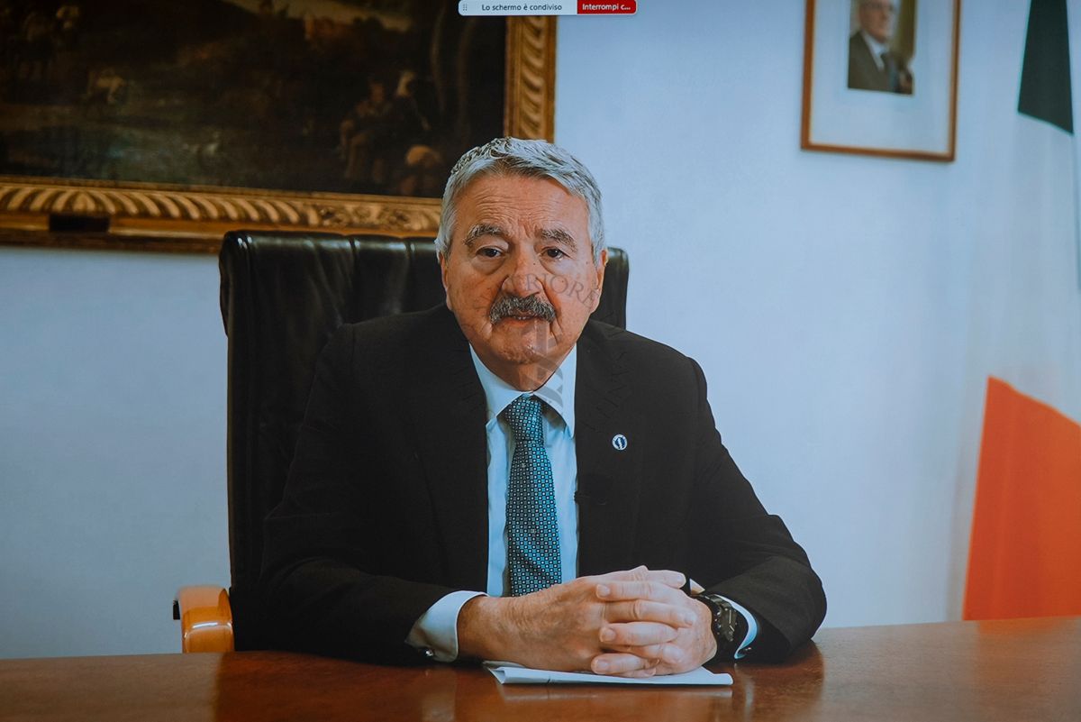 Intervento in video conferenza del Prof. Antonio Bellantone, Presidente dell'Istituto Superiore di Sanità