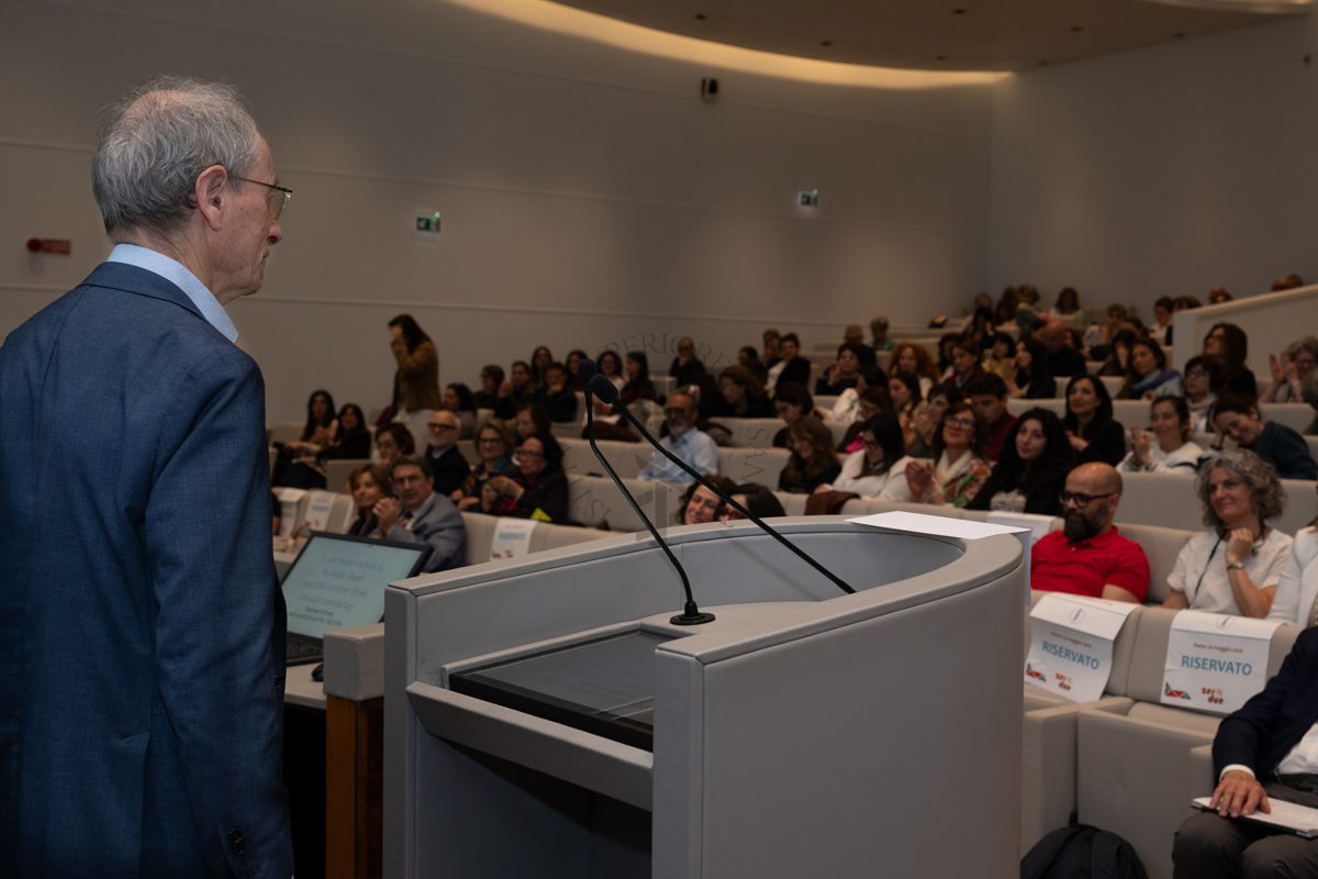 Intervento in Aula Magna dell'ISS di Sir Michael Gideon Marmot, professore di epidemiologia e sanità pubblica presso l'University College di Londra e direttore dell'UCL Intitute of Health Equity