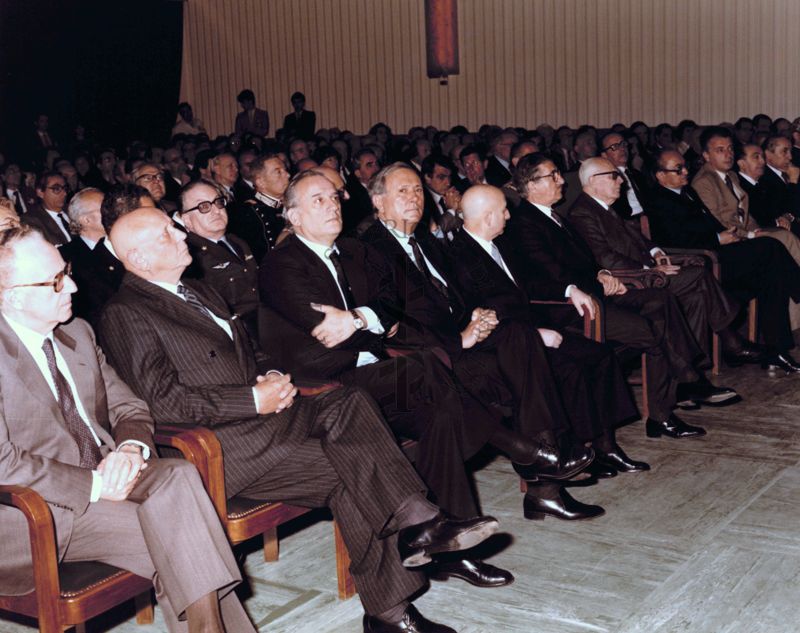 On. Sandro Pertini, Presidente della Repubblica Italiana in Aula Magna