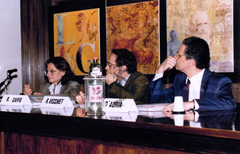 Da sinistra: Rossella Caffo, Romano Vecchiet, Gaetano D'Auria