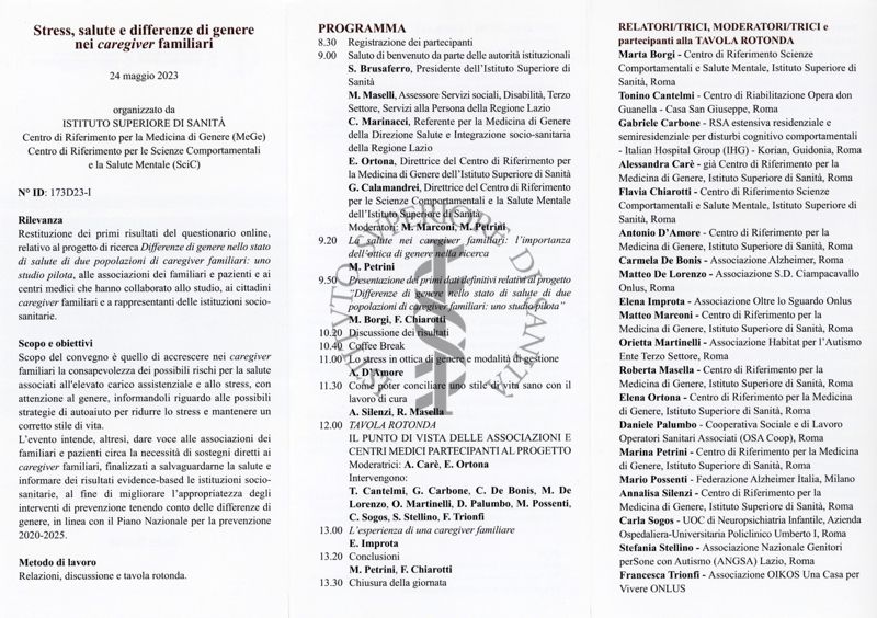 Programma del Convegno