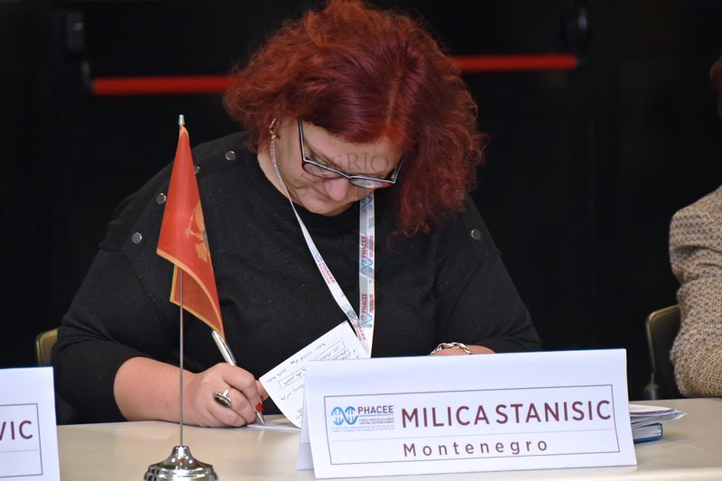 Aula Pocchiari ISS, Summit PHACEE: inquadratura su Milica Stanisic