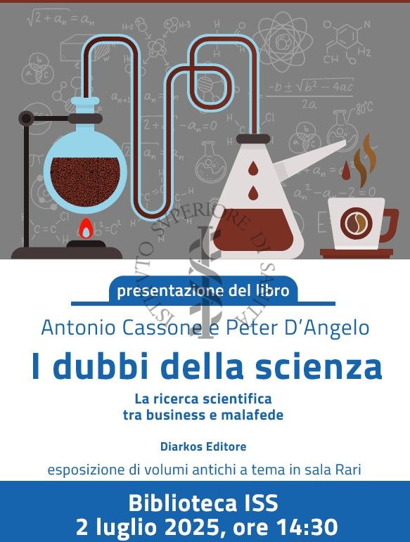 Locandina della presentazione del libro "I Dubbi della Scienza" del Prof. Antonio Cassone
