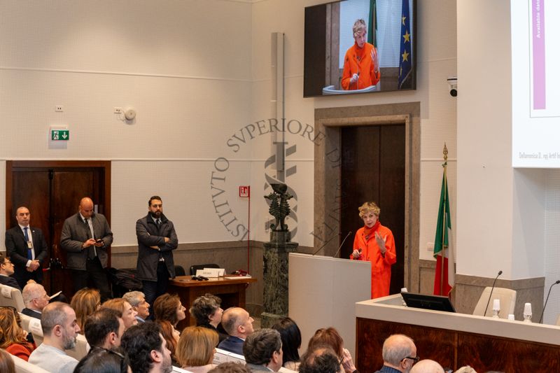 La dott.ssa Evis Sala durante il suo intervento