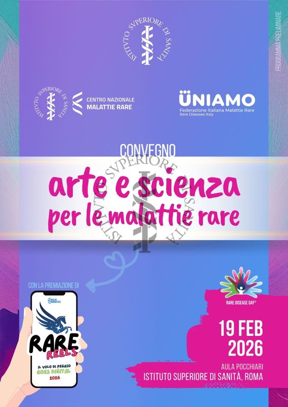 Locandina del Convegno "Arte e Scienza per le Malattie Rare"