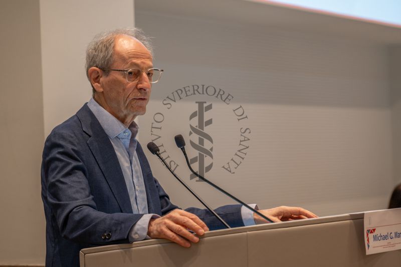 Intervento in Aula Magna dell'ISS di Sir Michael Gideon Marmot, professore di epidemiologia e sanità pubblica presso l'University College di Londra e direttore dell'UCL Intitute of Health Equity