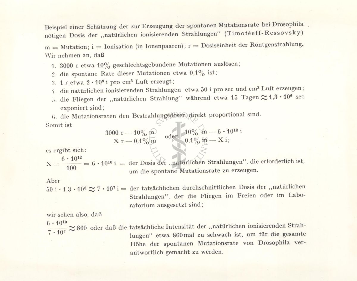 Stima della dose di radiazioni ionizzanti naturali