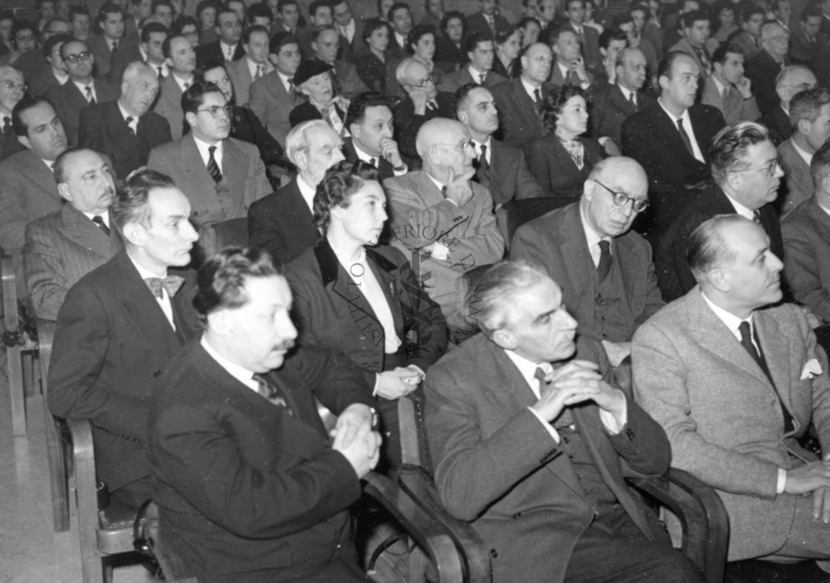 Parte dell'uditorio presente in aula magna in occasione della conferenza del Prof. Semerano dell'Università di padova