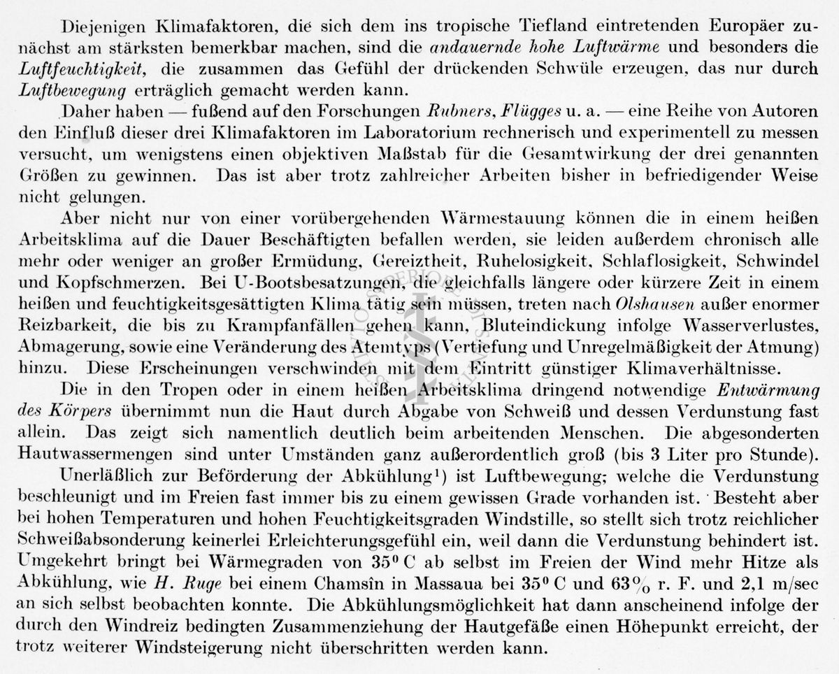 Stralcio dal libro "Krankheiten und Hygiene du Warmen Lander" di R. Ruge, P. Muhlens, M. Zur Verth