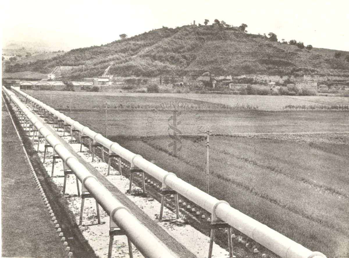 Acquedotto del Peschiera - attraversamento terra della piana del Tevere soggetta a inondazione