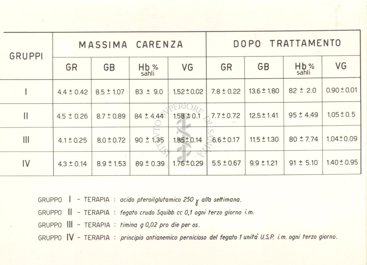 Anemia macrocitica nei ratti carenti di acido folico