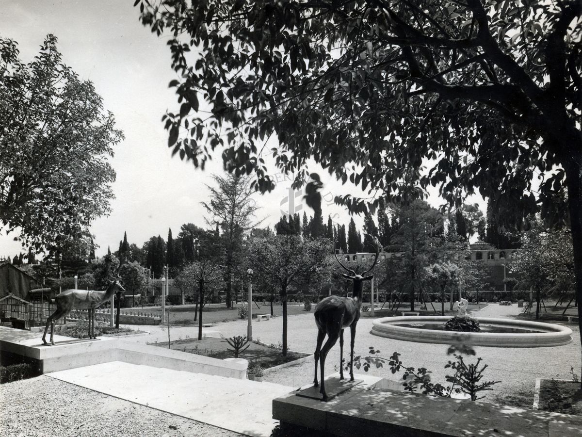 Un angolo del giardino dell'Istituto Superiore di Sanità