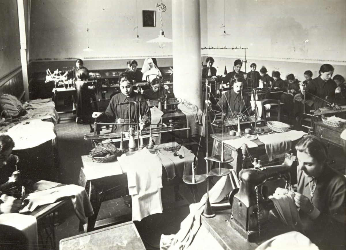 Conservatorio delle Verginelle di Catanzaro: sala da lavoro