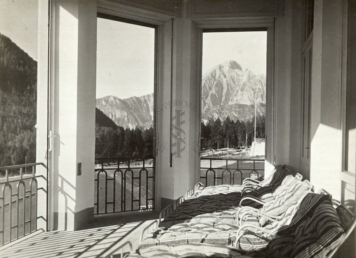 Sanatorio Infantile di Borno (Brescia): veranda