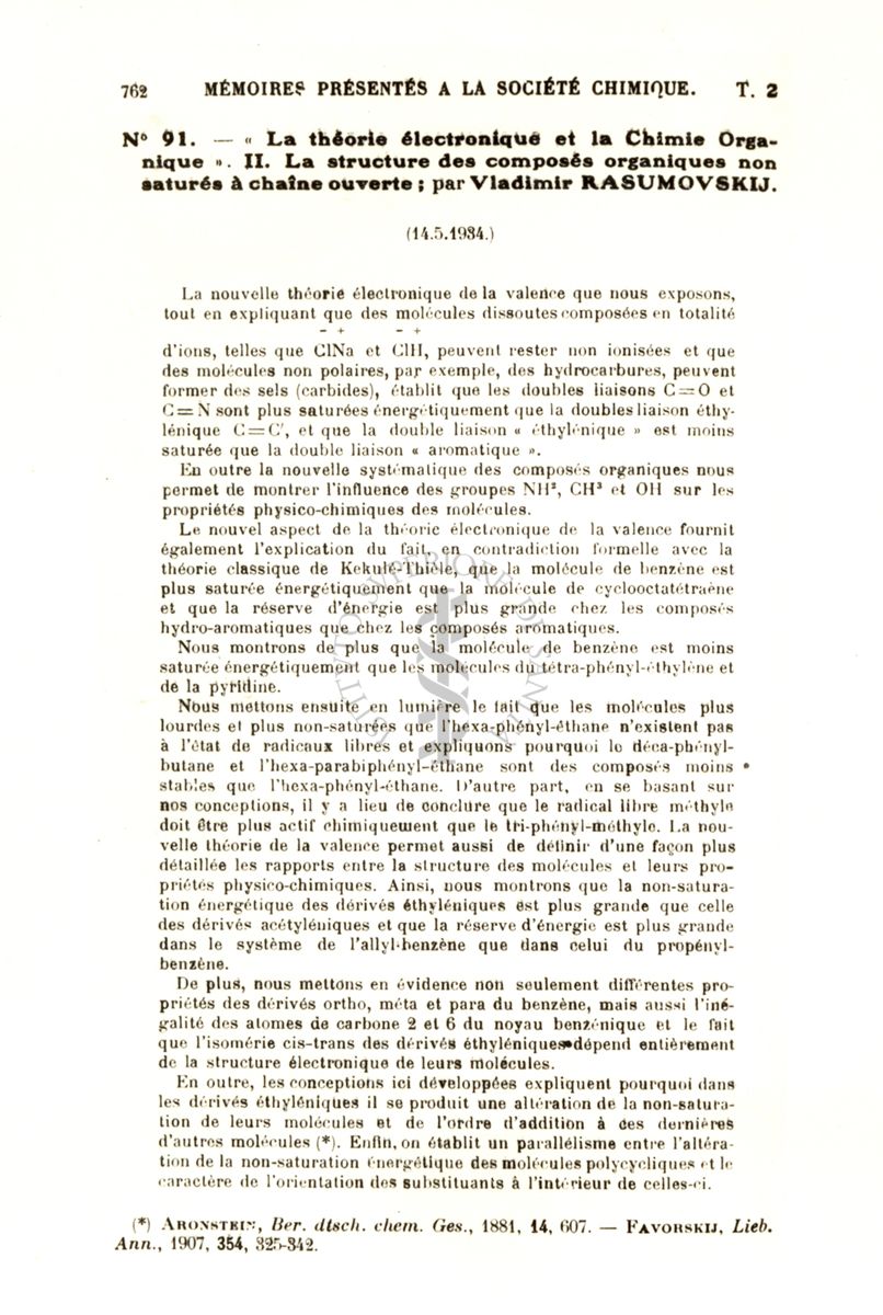 Bulletin de la Societé Chimique de France Anno 1935 - Cinquième Serie - Tome II sul film segue l'articolo