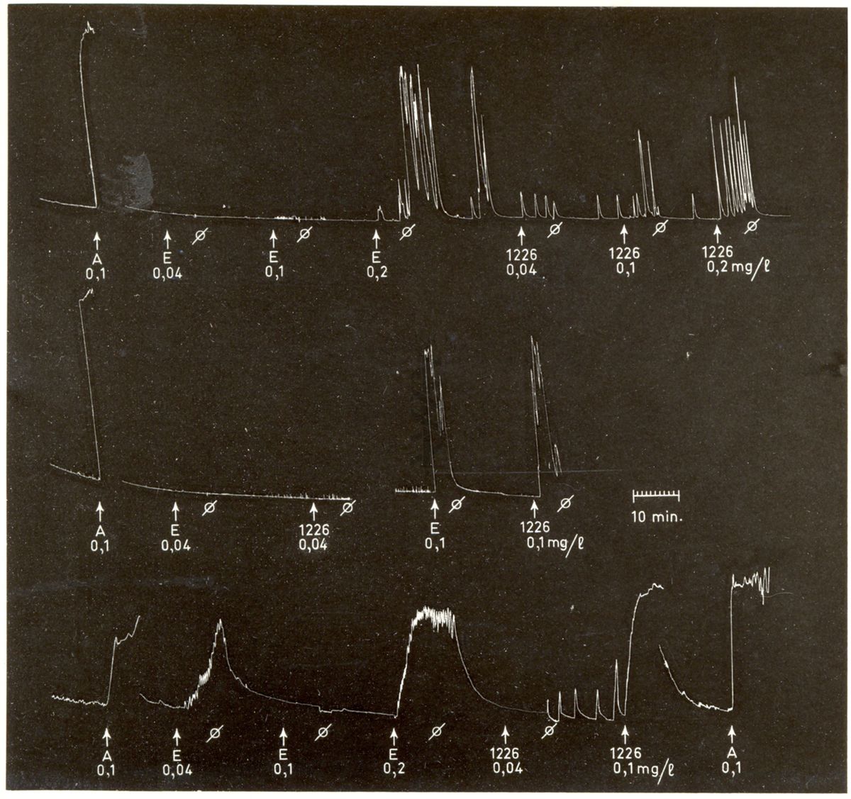 Derivati oxitocici - azione 1226 I.S. sull'utero isolato di coniglio paragonata all'azione dell'Ergometrina