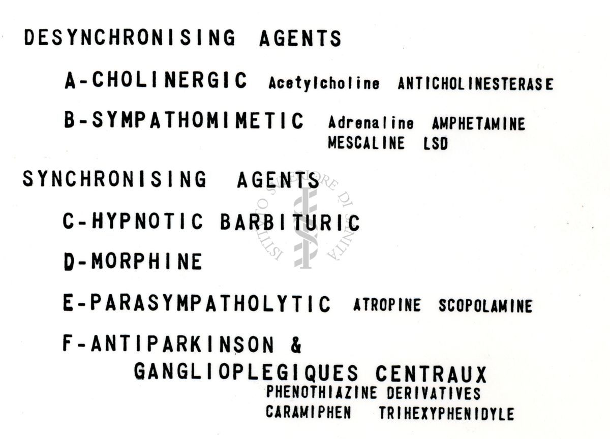 Farmacologia. Formazione reticolare