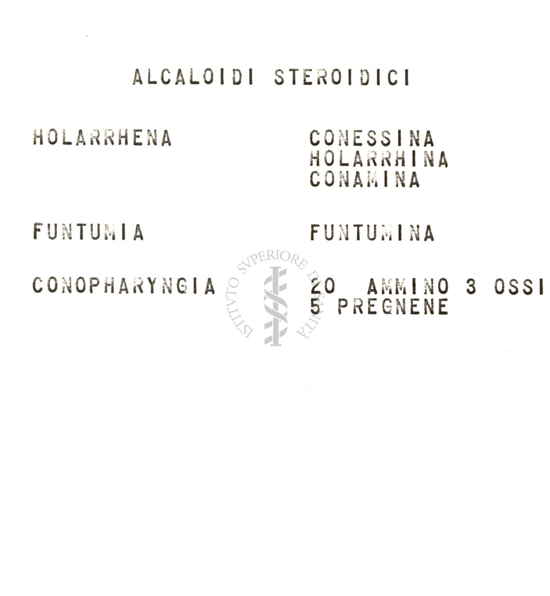 Alcaloidi delle Apocinacee