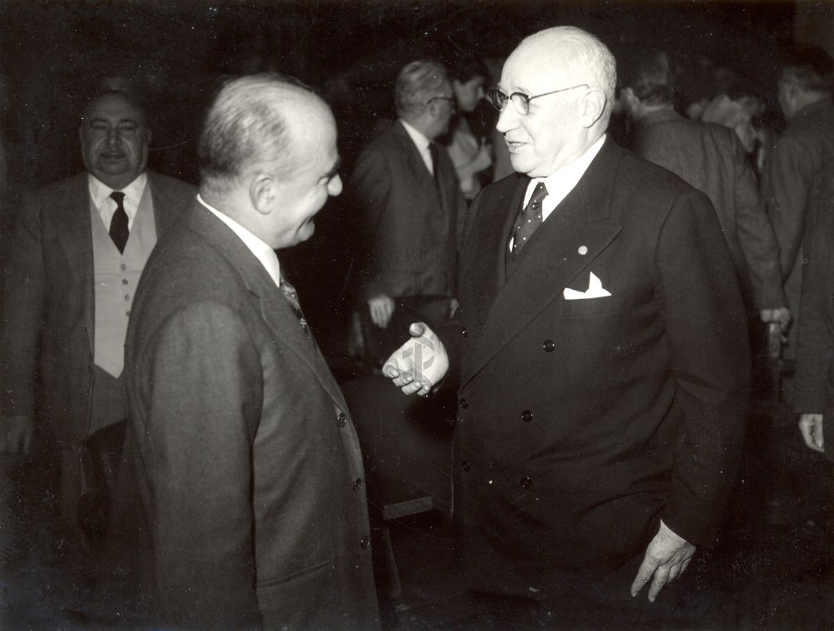 Conferenza del Prof. Leon Velluz di Francia tenutasi il 26 aprile 1960 nella sala dei Convegni dell'Istituto Superiore di Sanità