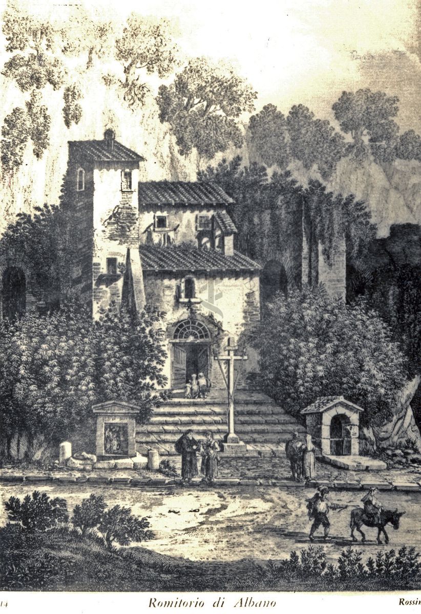 Romitorio S. Maria della Rotonda di Albano sulla via Corriera, Villa Domizia, di Luigi Rossini, 1839