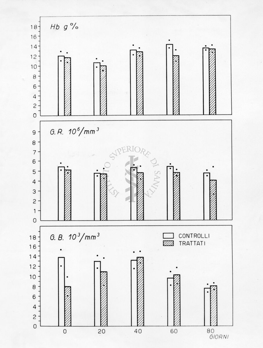 Grafico sulle ricerche farmacologiche sulla idrazide dell'acido isonicotinico