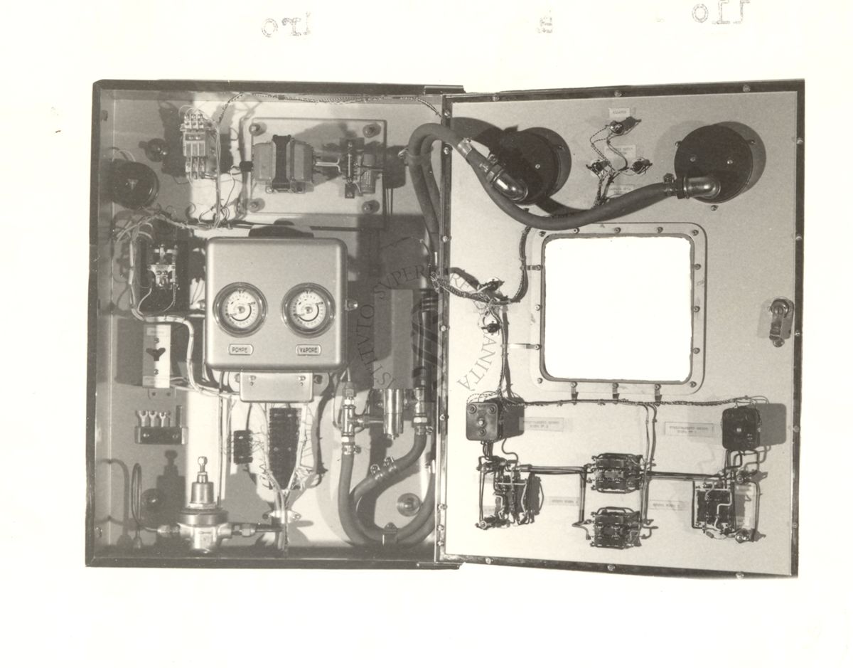 Interno del quadro con lo sportello aperto