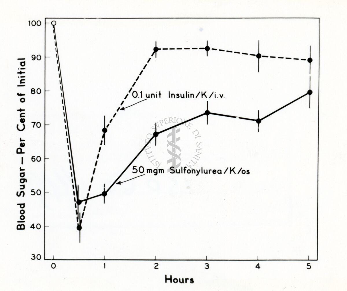 Grafico sulla presenza di zucchero nel sangue
