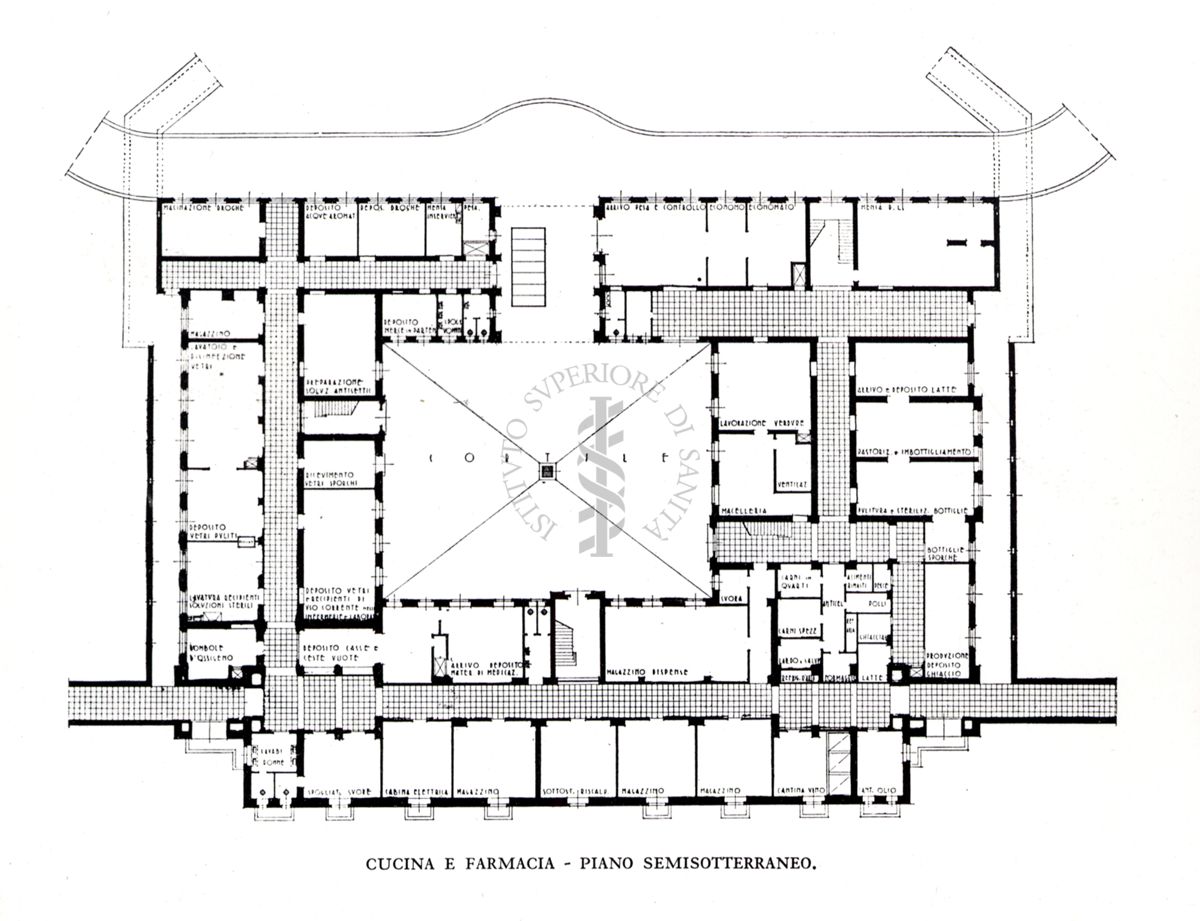 Cucina e farmacia dell'ospedale Maggiore di Milano