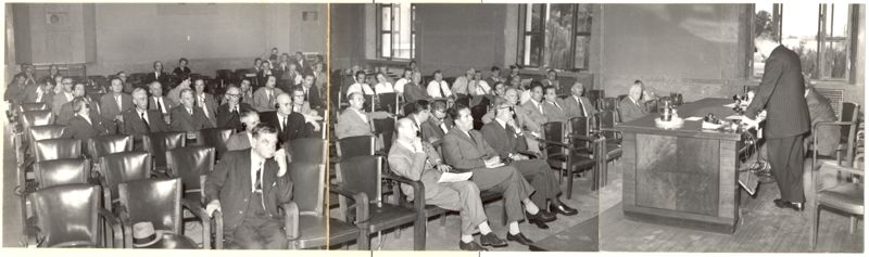 La platea dell'Aula Magna nel pieno della Riunione