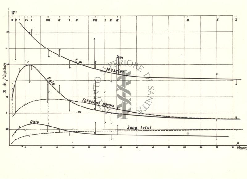 I metodi di ricerca biologica a mezzo degli Isotopi Radioattivi: grafico