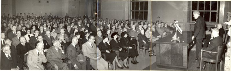 L'aula magna gremita per la commemorazione del Prof. De Blasi