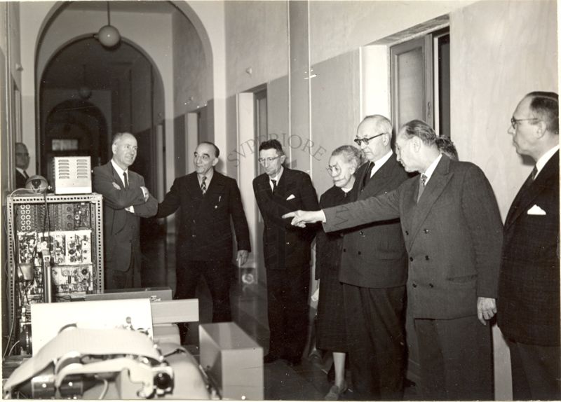 Visita di un gruppo di Professori partecipanti al Convegno di evoluzione genetica all'Istituto Superiore di Sanità