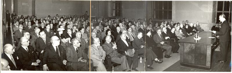 Commemorazione del Prof. Silvestro Baglioni tenuta nell'aula magna dall'On. Martino