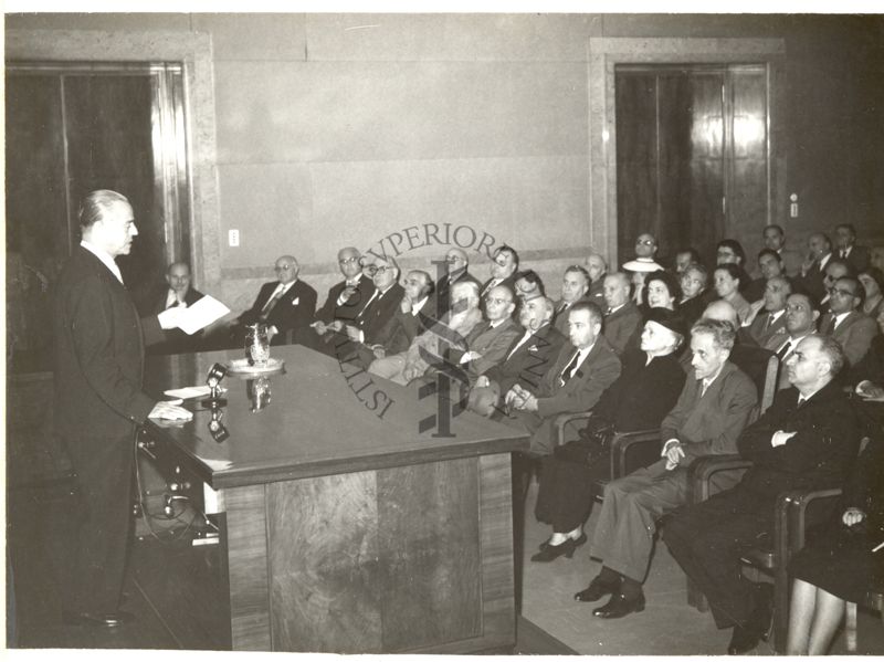 Commemorazione del Prof. Silvestro Baglioni tenuta nell'aula magna dall'On. Martino