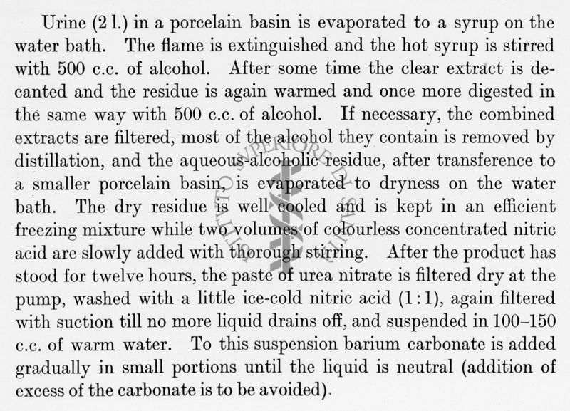 Stralcio di articolo ripreso dal libro "Laboratory methods of organic chemistry"