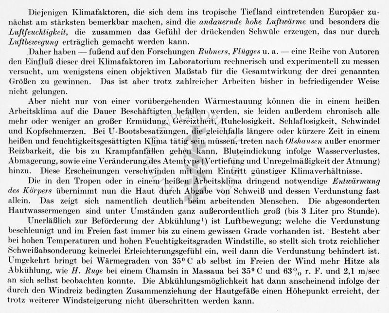 Stralcio dal libro "Krankheiten und Hygiene du Warmen Lander" di R. Ruge, P. Muhlens, M. Zur Verth