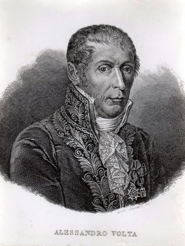 Alessandro Volta: fisico (nato a Como nel 1745, morto nel 1827)