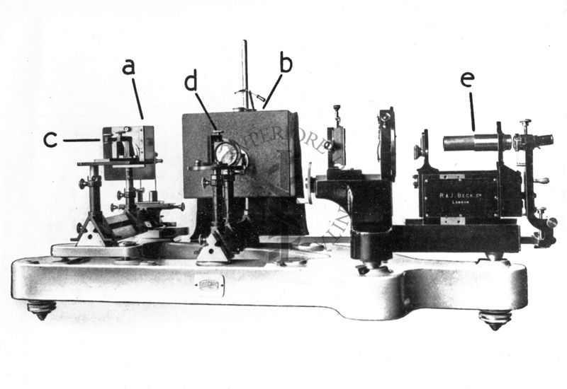 Microscopio fluorescente: apparecchio di Barnard per fotografia con raggi U.V.