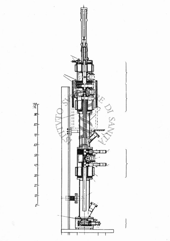 Schema di un microscopio elettronico