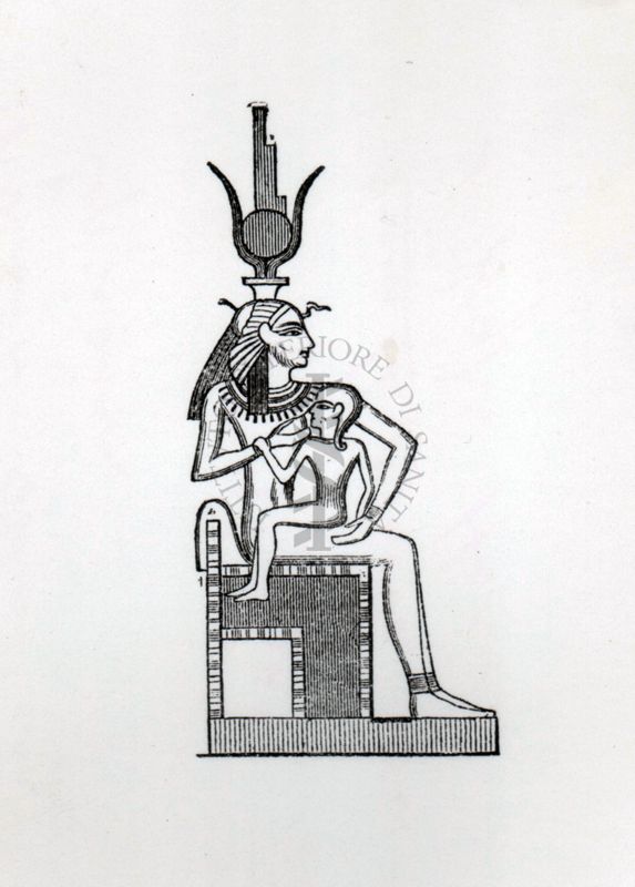 Riproduzione di Iside con il figlio Horus