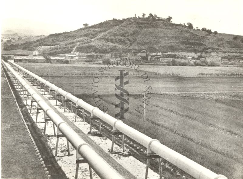 Acquedotto del Peschiera - attraversamento terra della piana del Tevere soggetta a inondazione