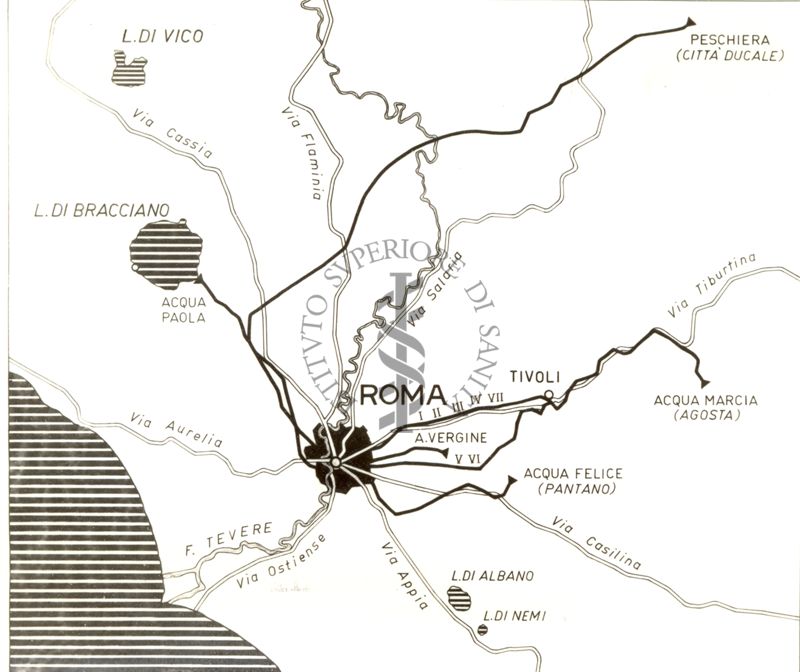 Planimetria degli Acquedotti di Roma