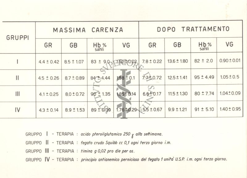 Anemia macrocitica nei ratti carenti di acido folico