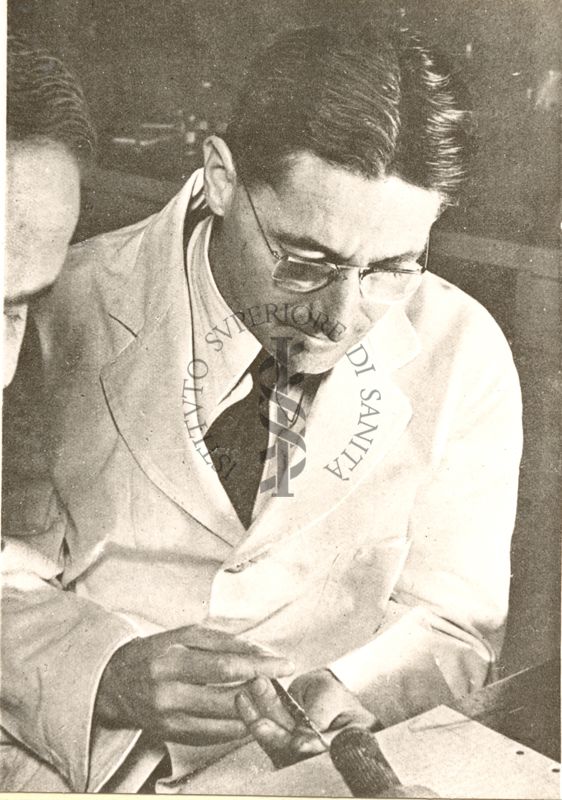 Riproduzione di una immagine del Prof. Howard Walter Florey della Scuola di Oxford